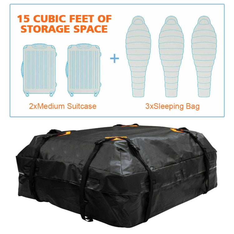 600D Oxford Cloth Car Roof Waterproof Luggage Storage Bag, Style: