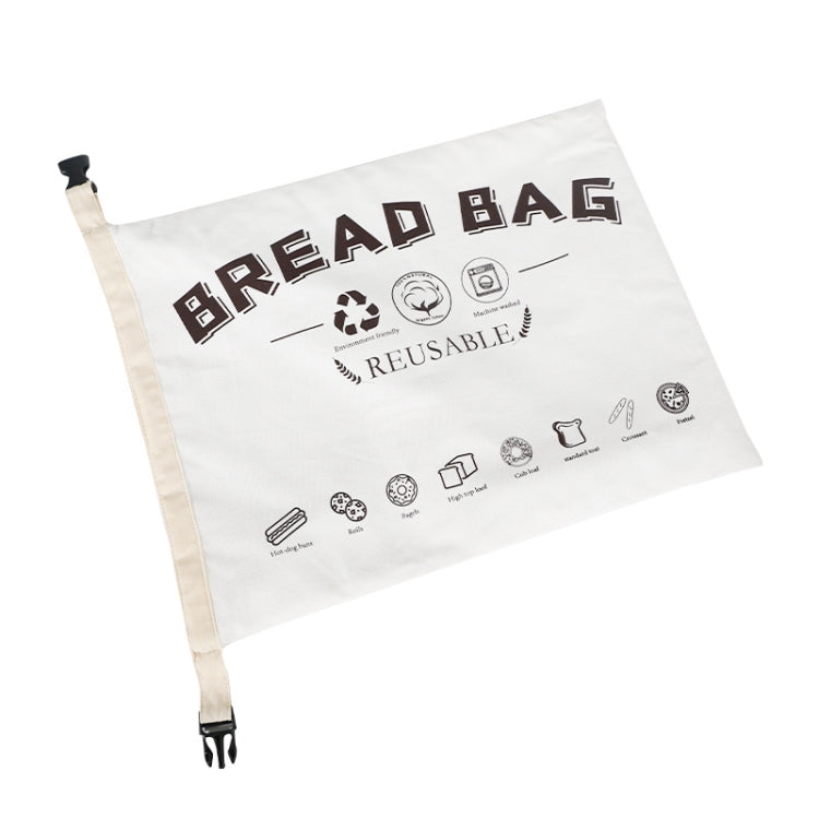 Cotton TPU Bread Bag With Clasp Reusable Storage Bag