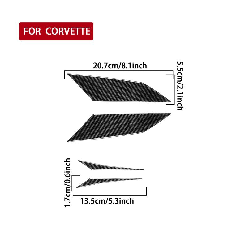 For Chevrolet Corvette C8 4pcs /Set Taillight Both Sides Decorative Stickers