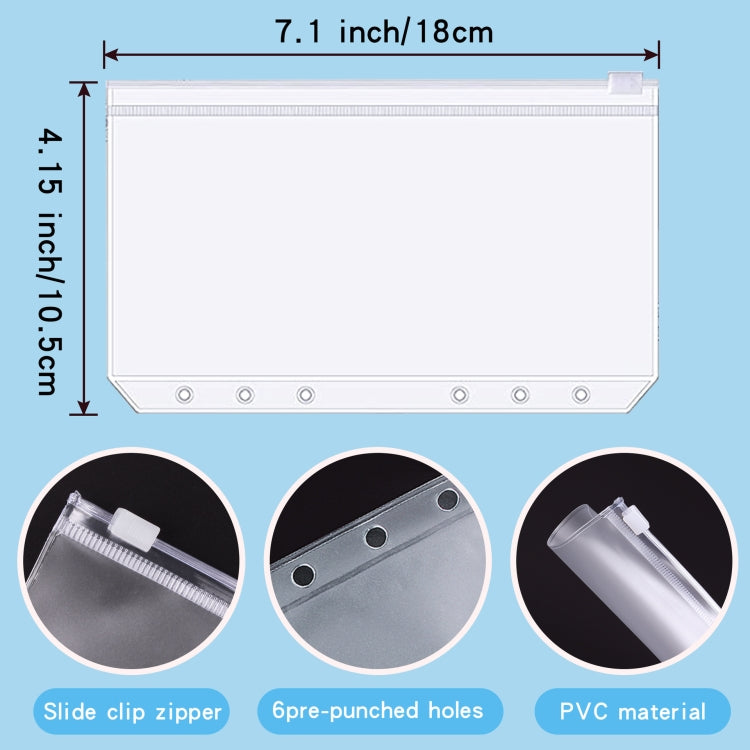 A6 Leather Loose-leaf Budget Book Handbook Notepad