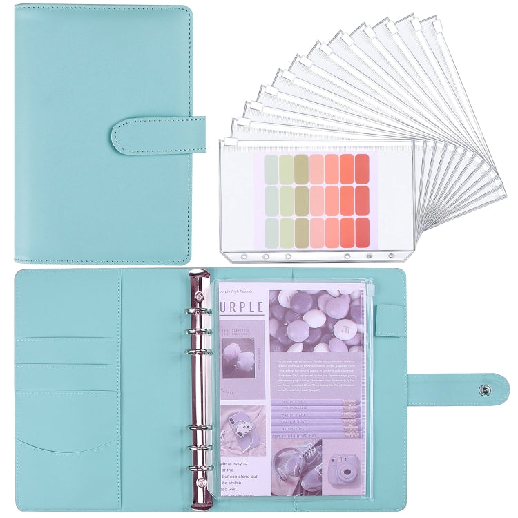 A5 Macaron Notebook PU Loose-leaf Cash Budget Handbook