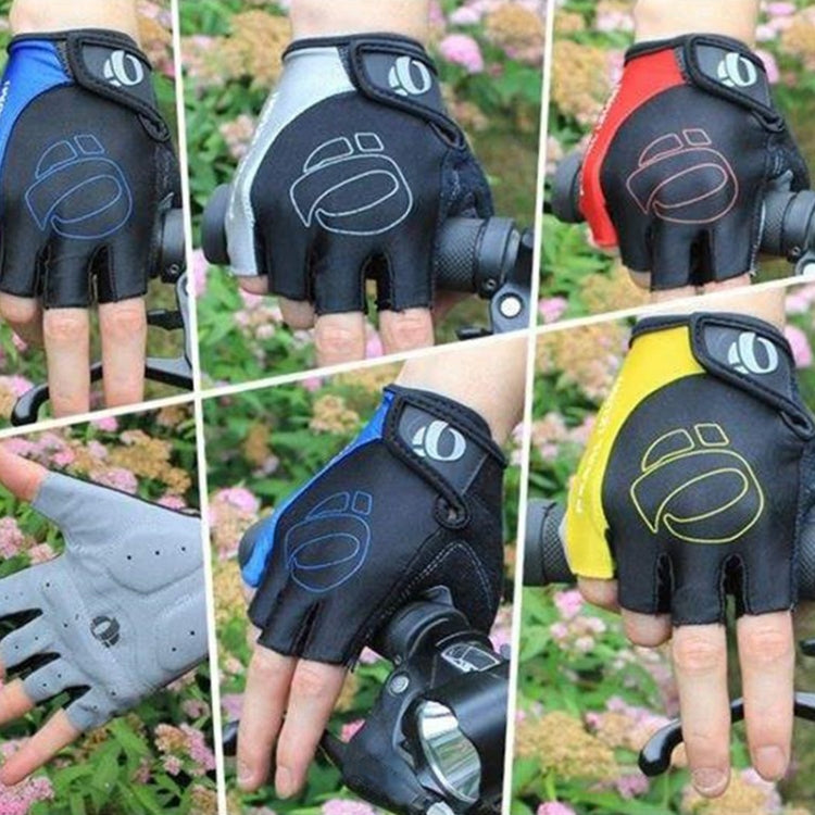 YIZIMI Anti-shock Half-finger Gloves Cycling Silicone Short Finger Gloves