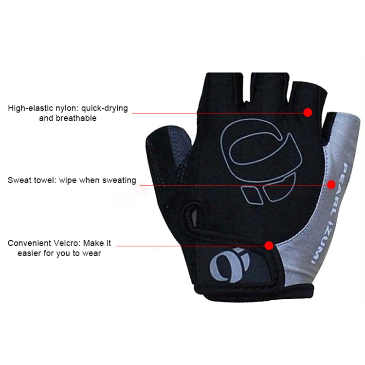 YIZIMI Anti-shock Half-finger Gloves Cycling Silicone Short Finger Gloves