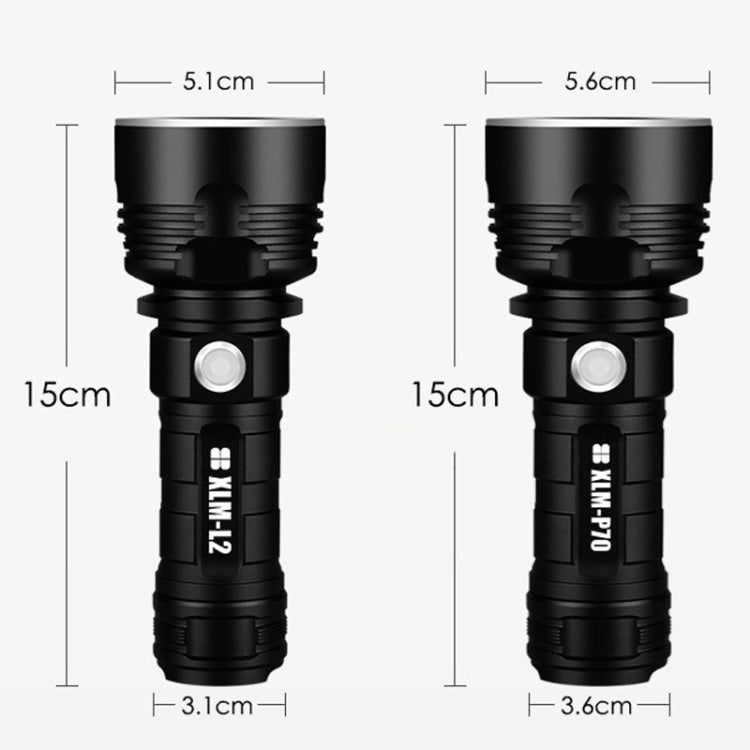 Strong Light Outdoor Waterproof Camping Aluminum LED Flashlight, Style: