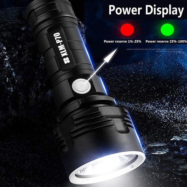 Strong Light Outdoor Waterproof Camping Aluminum LED Flashlight, Style: