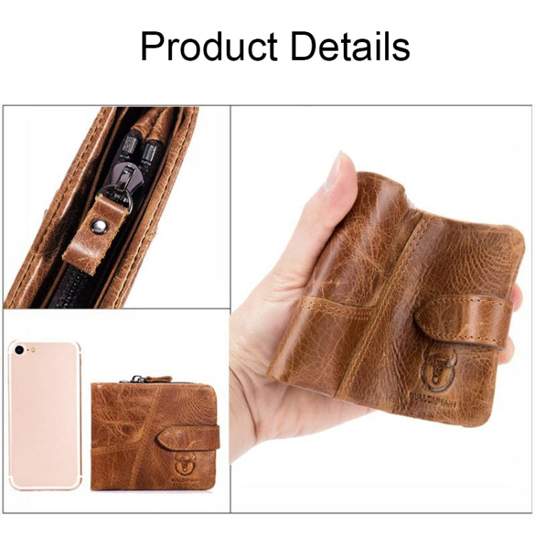 BUFF CAPTAIN 01 Multifunctional Detachable Vintage Leather Buckle Horizontal Wallet