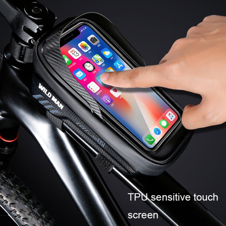 WILD MAN E12 1L EVA Hard Shell Mountain Bike Waterproof and Wear-resistant Front Beam Bag