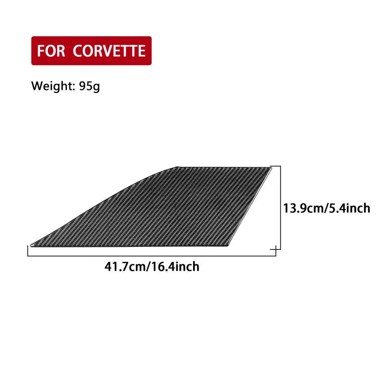 For Chevrolet Corvette C8 Right-Hand Drive Front Storage Vent Sticker