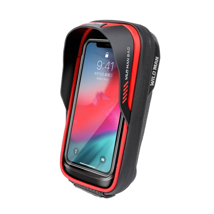 WILD MAN ES16 0.5L EVA Hard Shell Waterproof Touch Screen Bicycle Handlebar Bag, ES16 (Blue), ES16 (Red), ES16 (Grey)