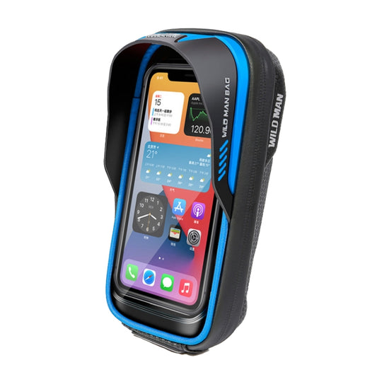 WILD MAN ES16 0.5L EVA Hard Shell Waterproof Touch Screen Bicycle Handlebar Bag, ES16 (Blue), ES16 (Red), ES16 (Grey)
