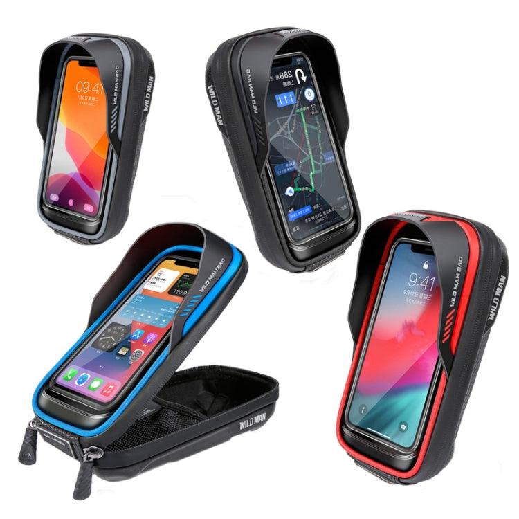 WILD MAN ES16 0.5L EVA Hard Shell Waterproof Touch Screen Bicycle Handlebar Bag