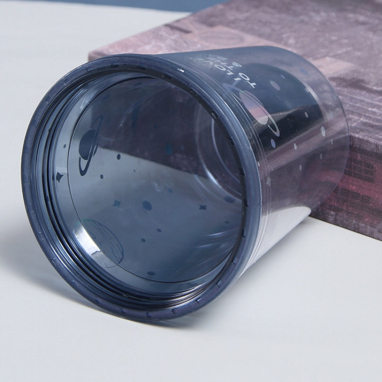 Double Star Plastic Cup Cartoon Water Cup With Straw