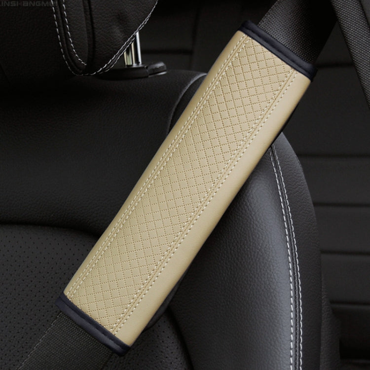 Fiber Leather Embossed Car Seat Belt Shoulder Cover Protector