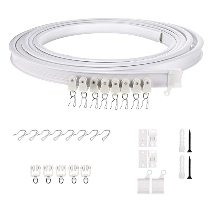 Model Steel Track Set Flexible Silent Slide Track Track with Hooks, Size: