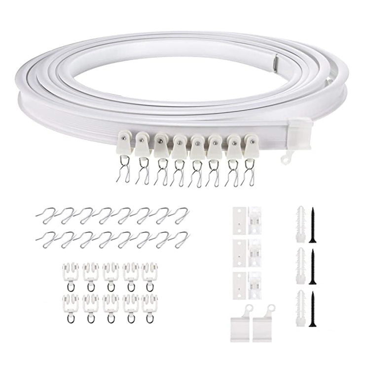 Model Steel Track Set Flexible Silent Slide Track Track with Hooks, Size: