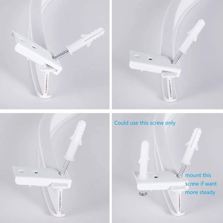 Model Steel Rail Bending Curtain Rail Flexible Guide Set, Size: