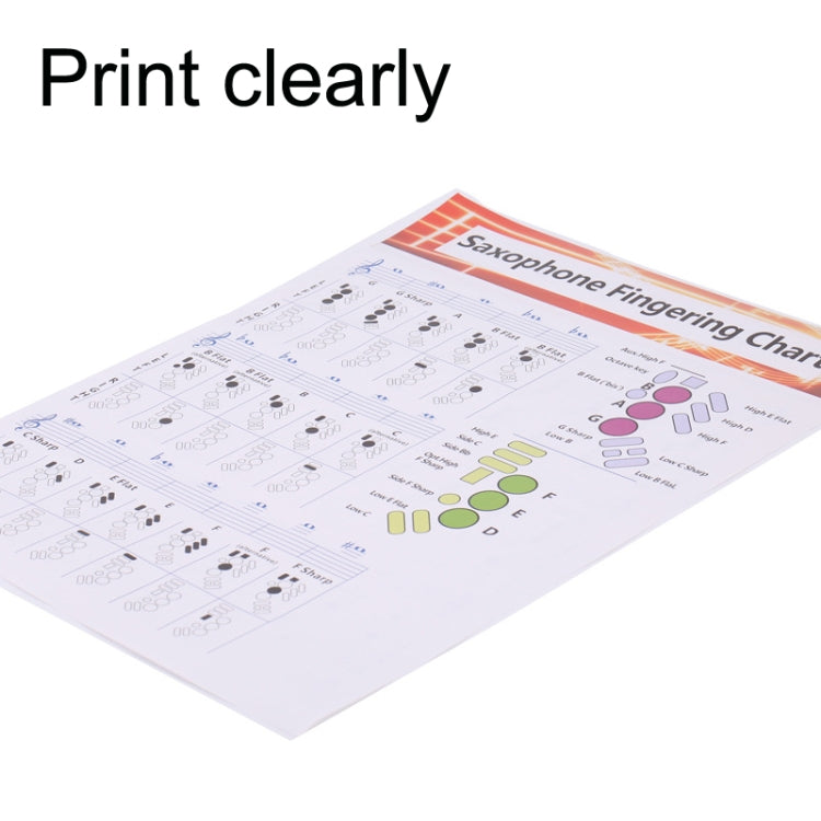 Coated Paper Saxophone Fingering Chord Diagrams Saxophone Practice Figure