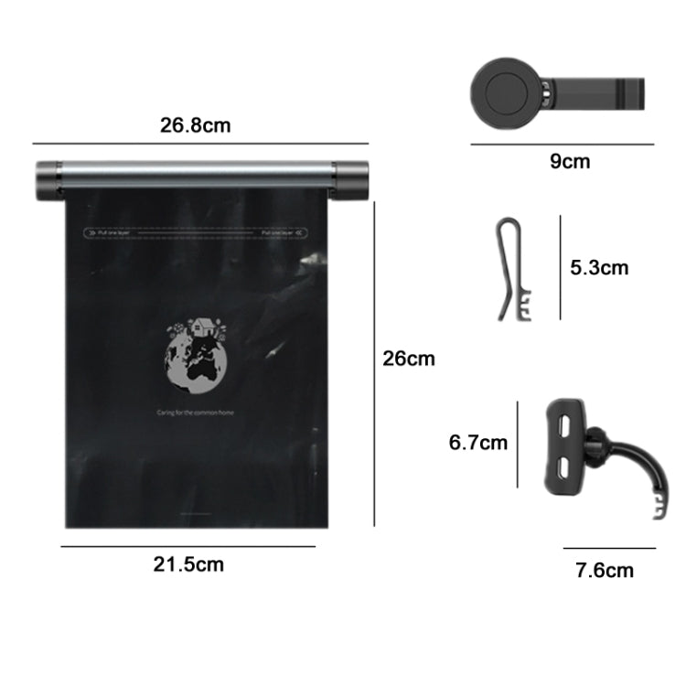 Car Mounted Garbage Bag  Folding Hanging Cleaning Organiser