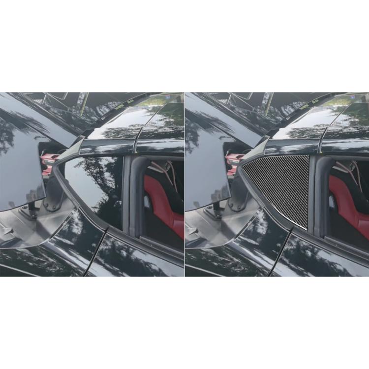 For Chevrolet Corvette C8 2pcs /Set Rear Triangle Window Decoration Sticker