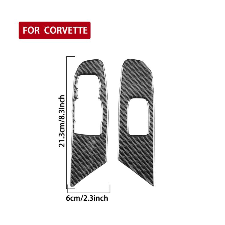 For Chevrolet Corvette C8 2pcs /Set Right-Hand Drive Lift Button Decorative Sticker