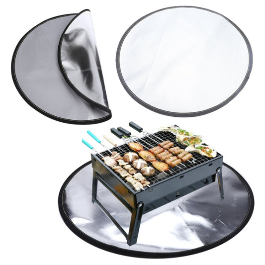 Round Camper Camping Lawn Fire Rack Flame Insulation Land, Diameter: