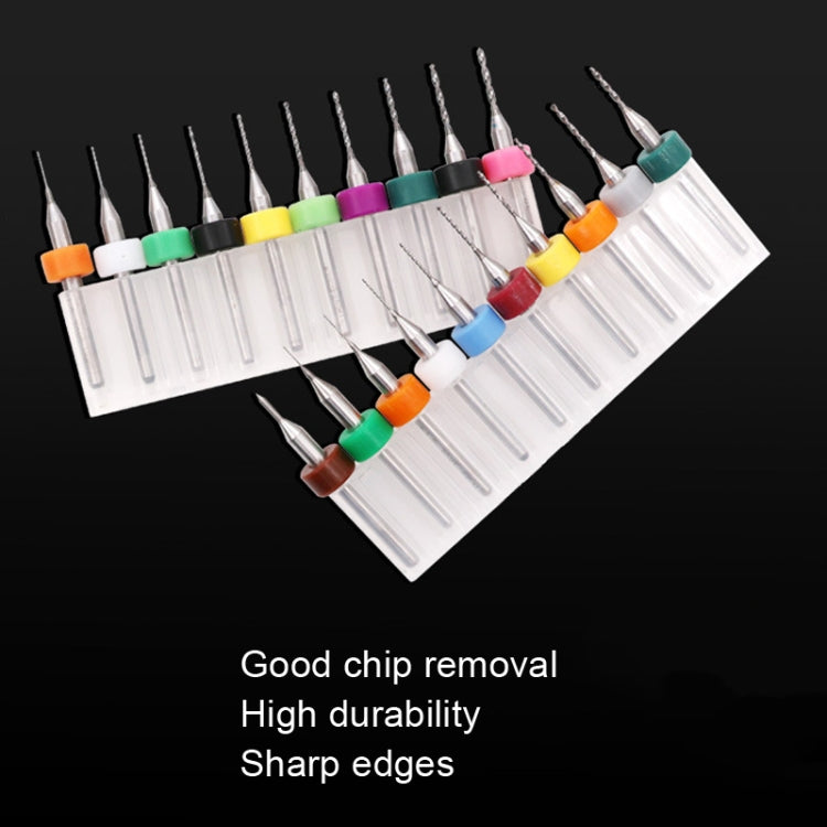 10 In 1 PCB Tungsten Steel Drill Bits Carving Miniature Drill Bits, Size:, 0.6-1.5mm, 1.1-2mm, 1.5-2.4mm, 2.1-3.0mm, 0.1-1mm