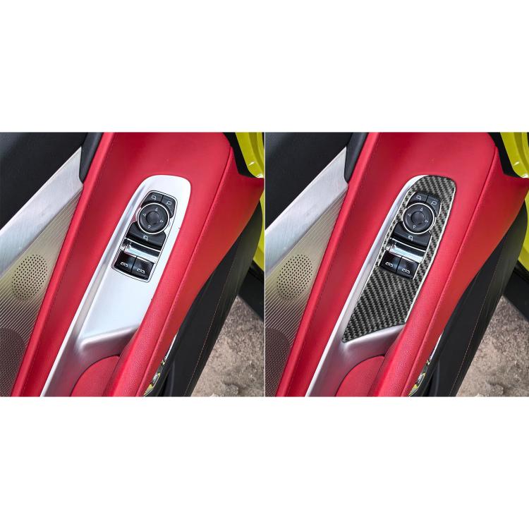 For Chevrolet Corvette C8 2pcs /Set Left-Hand Drive Lift Button Decorative Sticker