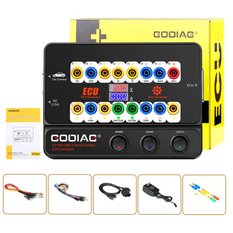 GODIAG GT100+ OBDII Breakout Box Diagnostic Port Tester ECU Bench Connector
