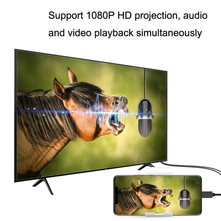 1080P HDTV Dongle Cable, Plug And Play HDMI With Screen Plug And Play