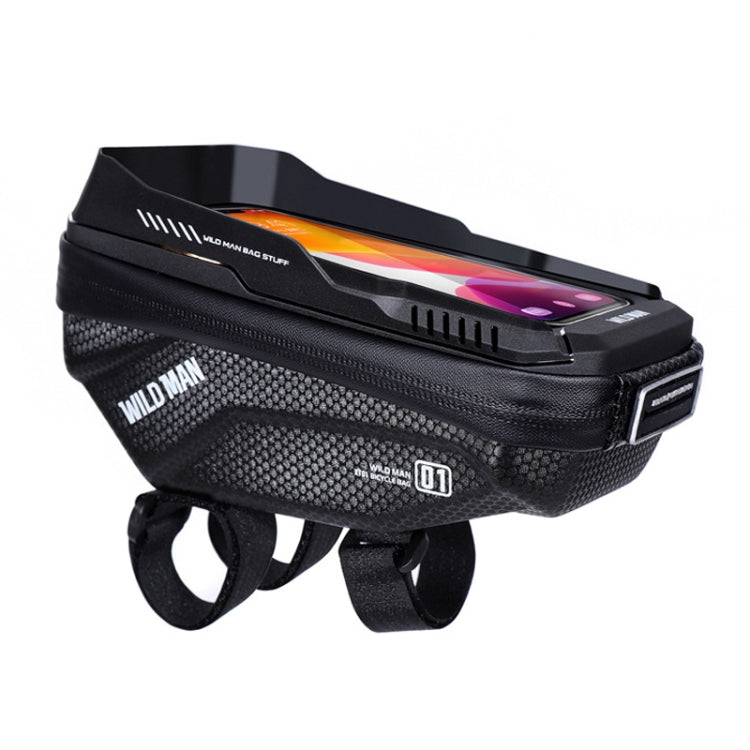 WILD MAN XT1 1L Bicycle EVA Hard Shell Phone Touch Screen Handlebar Bag