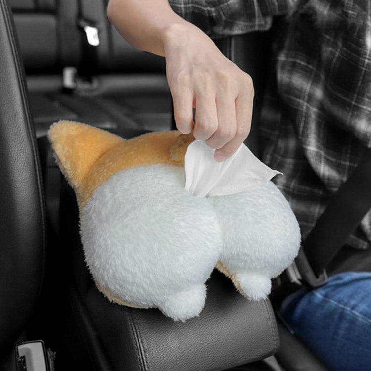 Multifunctional Cartoon Armrest Box Seat Back Tissue Box, Styles: