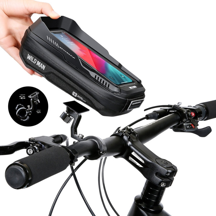 WILD MAN XT3S 0.6L Mountain Bike 360-Degree Rotating Phone Touch Screen Bag