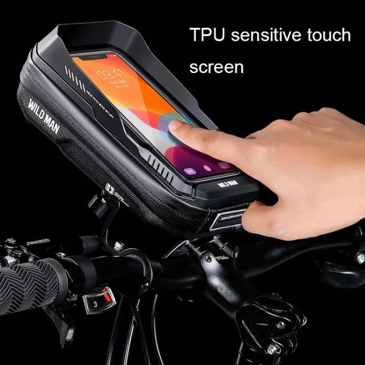WILD MAN XT3S 0.6L Mountain Bike 360-Degree Rotating Phone Touch Screen Bag