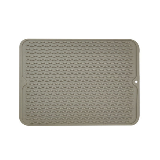 TPR Thickened Thermal Pad Wave Pattern Drain Anti-Slip Mat, Khaki Gray, Khaki Blue, Khaki Pink