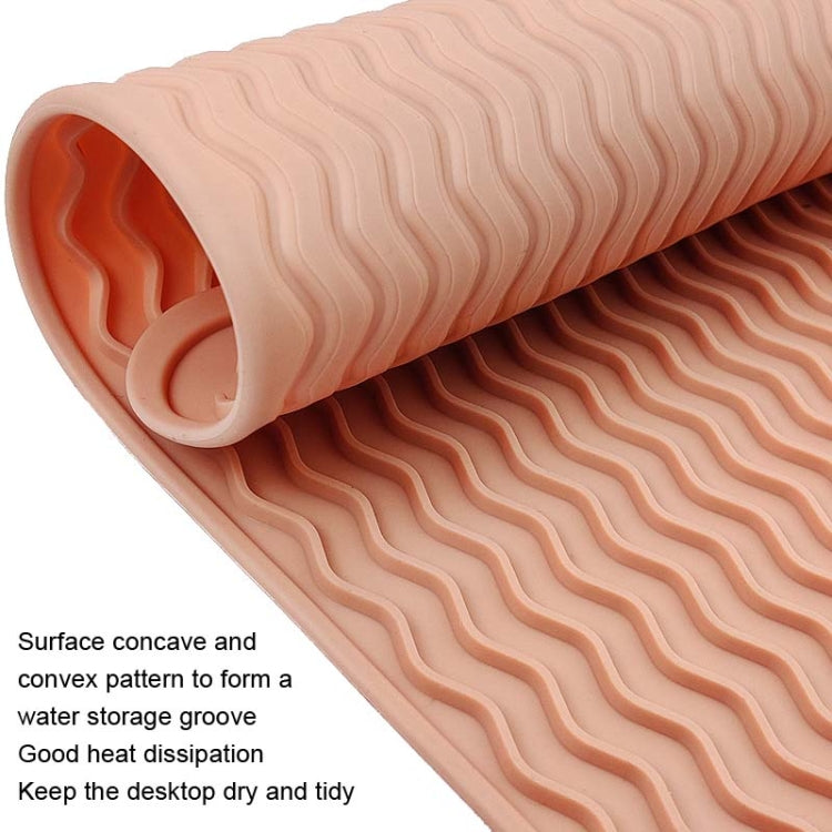 TPR Thickened Thermal Pad Wave Pattern Drain Anti-Slip Mat