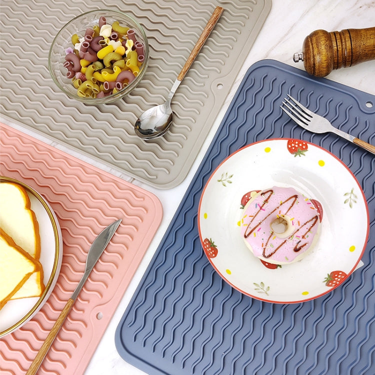 TPR Thickened Thermal Pad Wave Pattern Drain Anti-Slip Mat