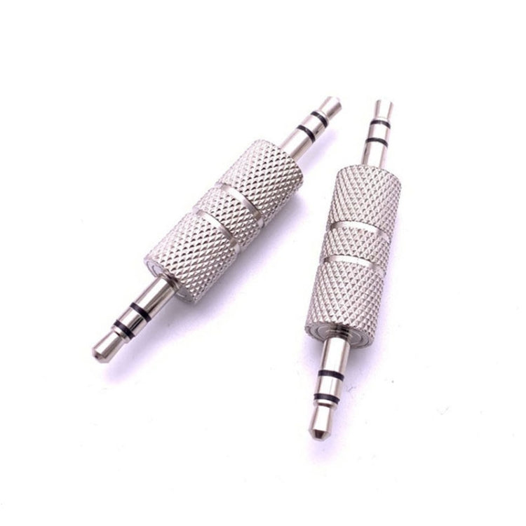 3pcs Metal 3.5mm Audio Male To Male Straight Through Adaptor