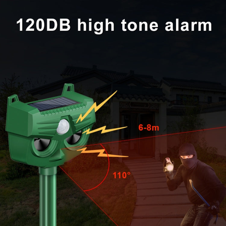 RC-543 Outdoor Solar Dog Repellent Infrared Ultrasonic Animal Bird Repellers