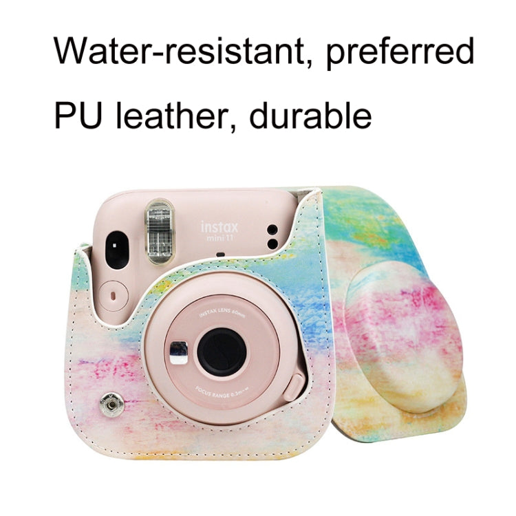 For Instax Mini11 / 9 / 8 PU Cortex Retro Camera Bag Protective Cover