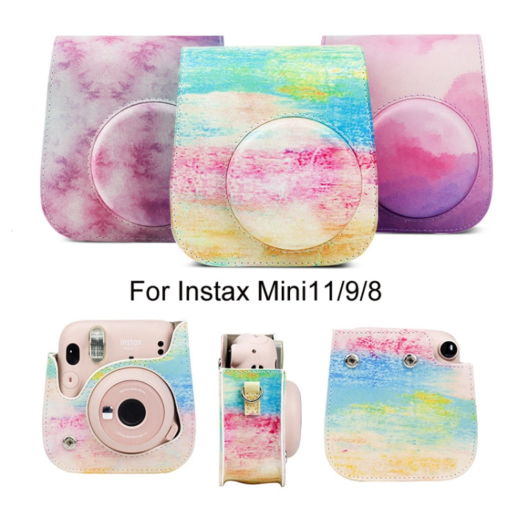 For Instax Mini11 / 9 / 8 PU Cortex Retro Camera Bag Protective Cover