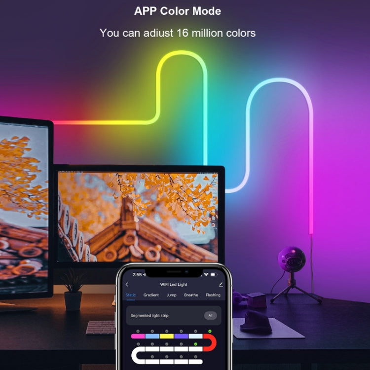 3m USB Illusion Music Neon 16 Million Color DIY Light Strip, Specification: Bluetooth