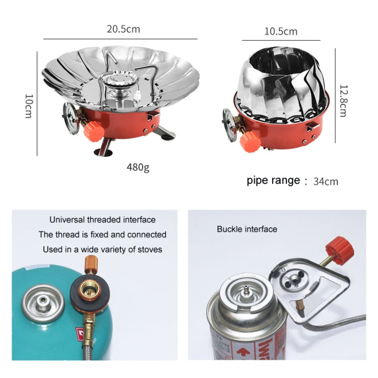Outdoor Camping Mountaineering Portable Mini Gas Stove, Style: