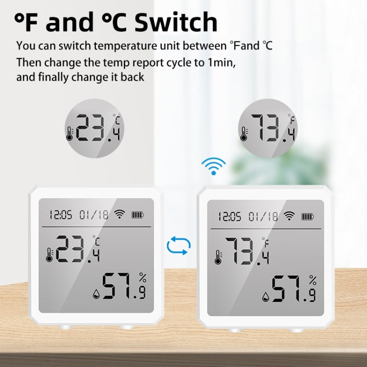 Wifi Temperature And Humidity Meter Sensor Equipment Smart Home Graffiti APP Temperature And Humidity Sensor