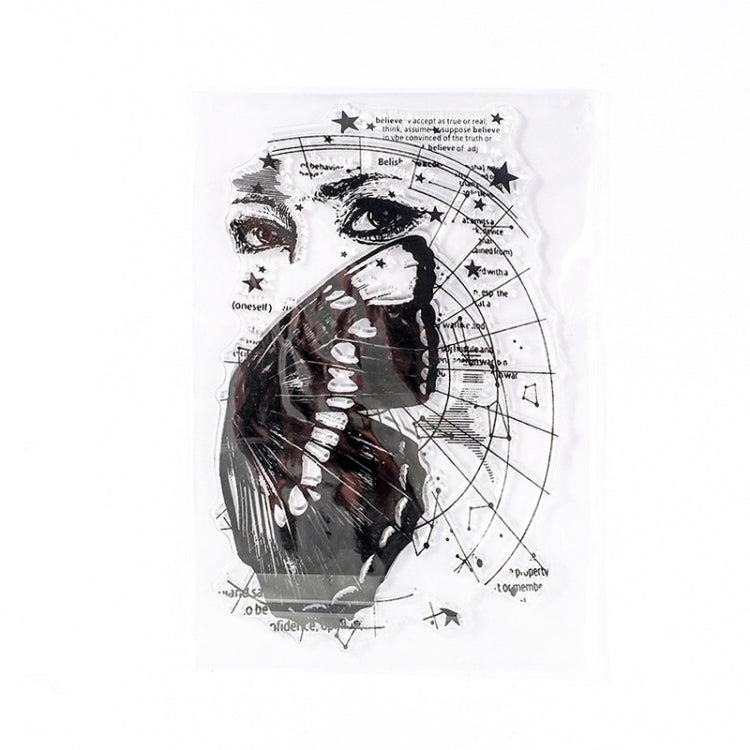 5 PCS Vintage Botanical Arrangement Handbook Clear Silicone Stamp