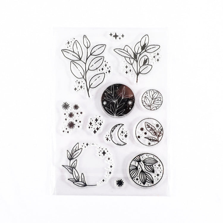 5 PCS Vintage Botanical Arrangement Handbook Clear Silicone Stamp
