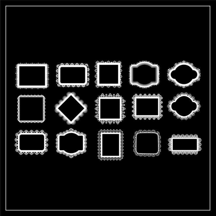 1 Sets Sun Moon Stars Vintage Lace Children Handbook Material