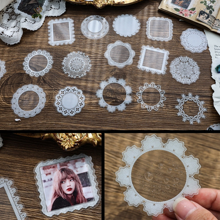 1 Sets Sun Moon Stars Vintage Lace Children Handbook Material