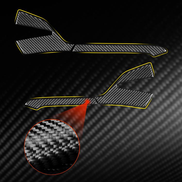 For Chevrolet Corvette C8 4pcs /Set Left-Hand Drive Rearview Mirror Anti-Scratch Stickers