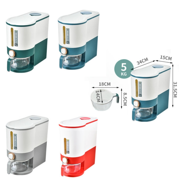 One Button Press Insect Proof Sealed Moisture Proof Fresh Rice Storage Bin