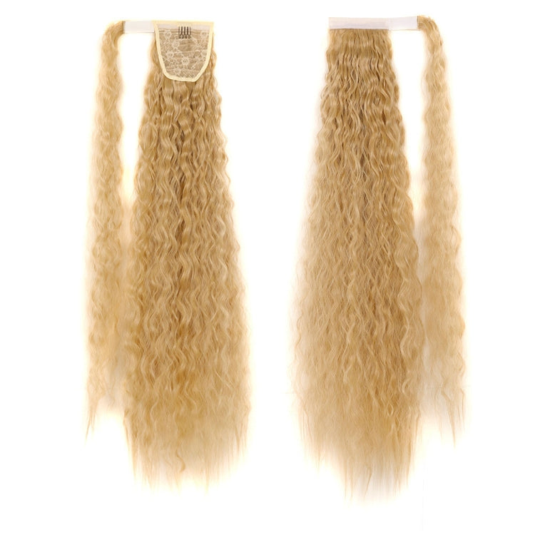 MST8568 Invisible Adhesive Bandage Wigs Corn Perm Long Ponytail Wigs